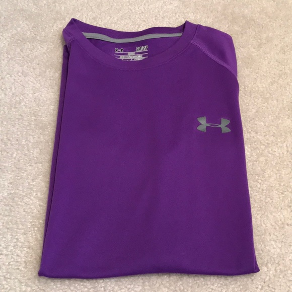 mens purple under armour shirt